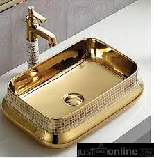 Luxury Oval Gold Hand Washing Sink – Orile Coker