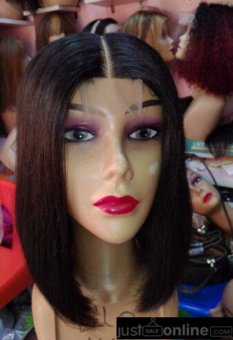 Double drawn Body wave closure wig for sale at Trade fa