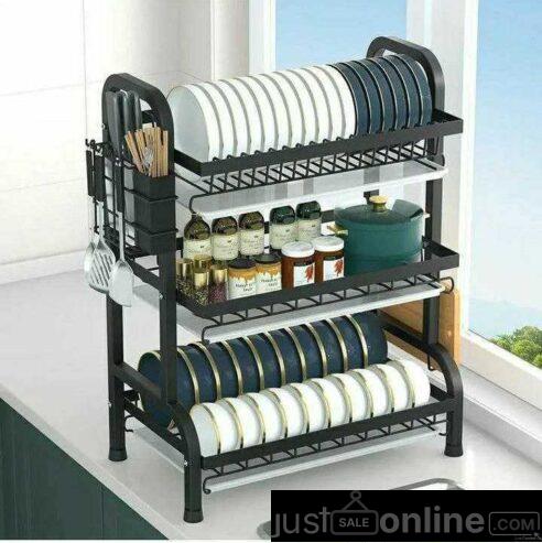 Non Rusty 3Layered Dish Rack