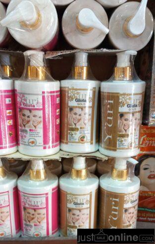 Yuri gluta lotion for sale at trade fair market