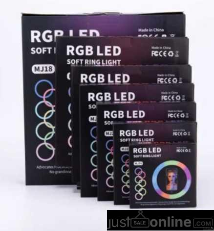 RGB and led ring light for sale at trade Fair