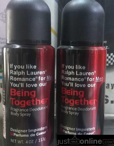 Being together body spray for men