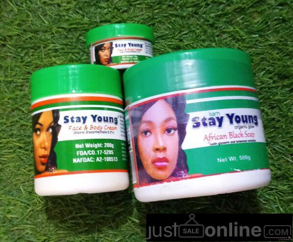 All home of Ghana soap and cream for sale at trade fair