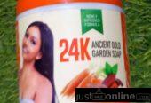 All home of Ghana soap and cream for sale at trade fair