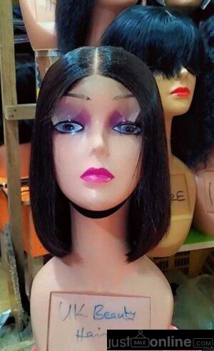 Single drawn human hair bob for at trade fair market