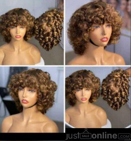 Omotala wig piano colour for sale at trade fair