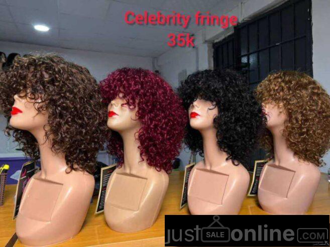 Celebrity fringe for sale at trade fair