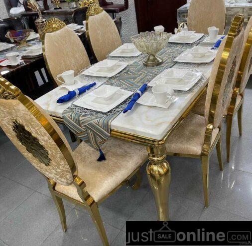 6 Seater Marble Dining Table Chair Sets – Ojo Alaba