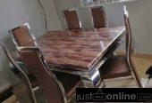 6 Seater Marble Dining Table Chair Sets – Ojo Alaba