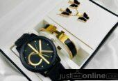 CK wristwatch and jelwry set for sale at tradefair market