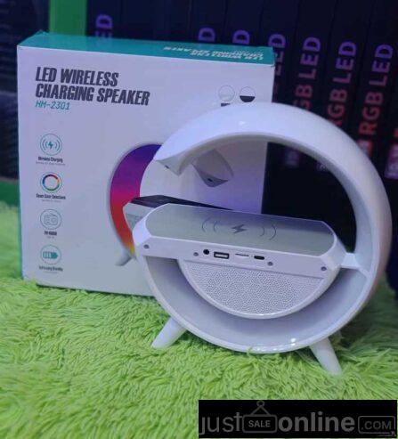 Wireless charger speakers