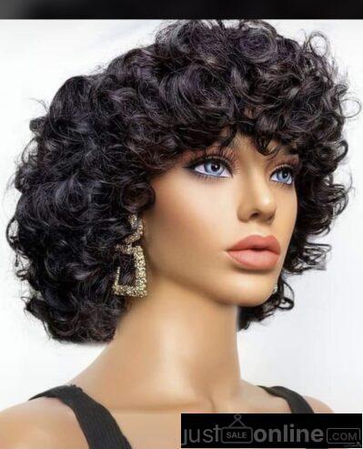 Glueless Water Wave Bob Wig with Bangs -Lekki – Ajah