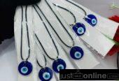 Blue eye neck-piece for sale at balogun market