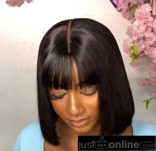 SDD Super Double Hair Fringe Wigs For Sale In Tradefair Market-Lagos