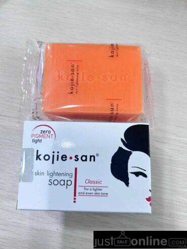 Kojic San soap for sale at trade fair market