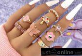 Fancy knuckle rings set for sale at tradefair market