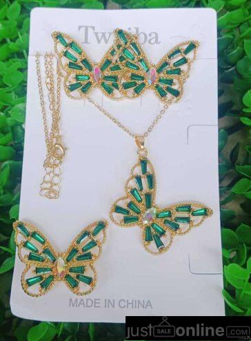 Butterfly jewelry set for sale at balogun market