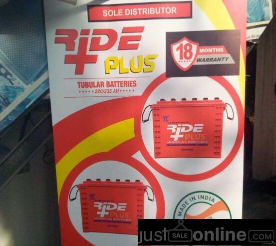 220A Ride plus Tubular Battery for sale at Ojo Alaba