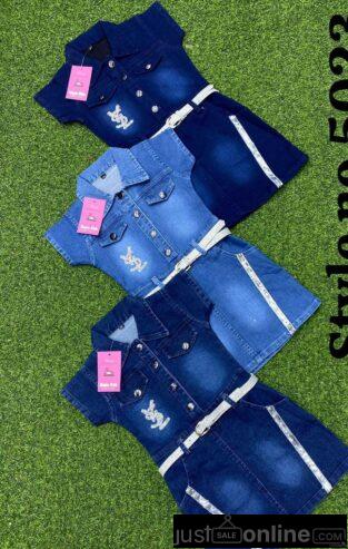 Kids Jeans Gown For Sale at TradeFair Market – Lagos