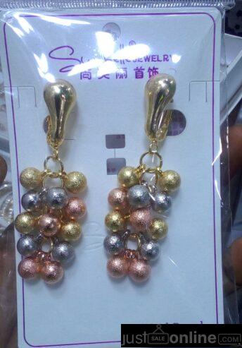 Sunbelle Long Gold Earrings For Sale at Tradefair Market – Lagos