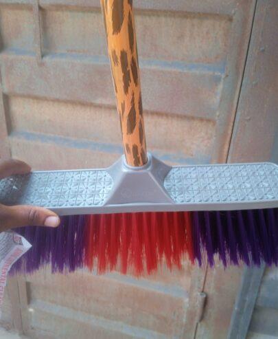 Stick broom for sale at trade fair