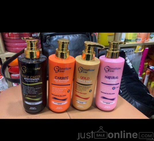 Radiant Glow exclusive lotion for sale at trade fair