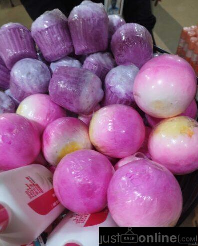 Egg soap for sale at trade fair market