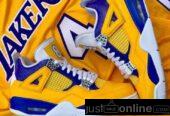 High quality Lakers sneakers for sale at trade fair market