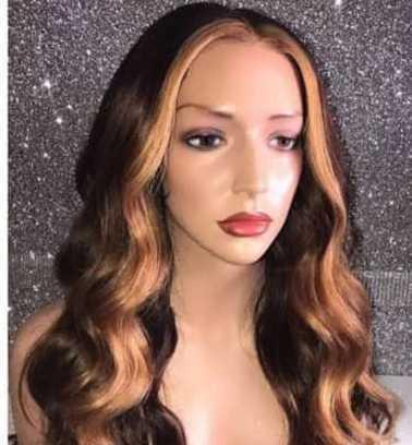 Gold brown 100 human hair wigs for sale Nigeria Online B2B