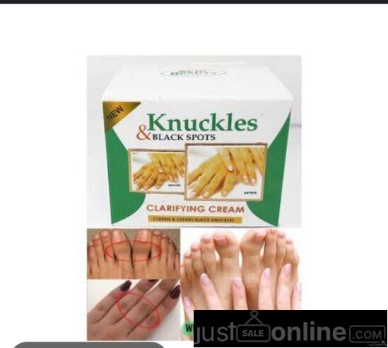 Knuckle cream for sale at trade fair