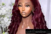 24″ full frontal wig for sale at balogun market