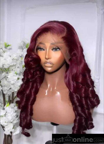 24″ full frontal wig for sale at balogun market