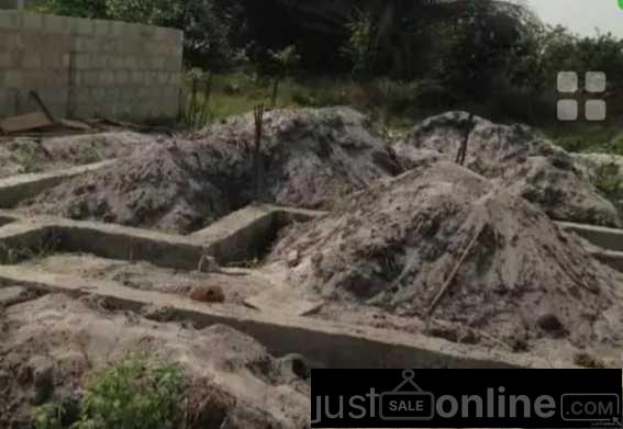 Gazzeted Land at Gbetu Awoyaya with a solid raft foundation.