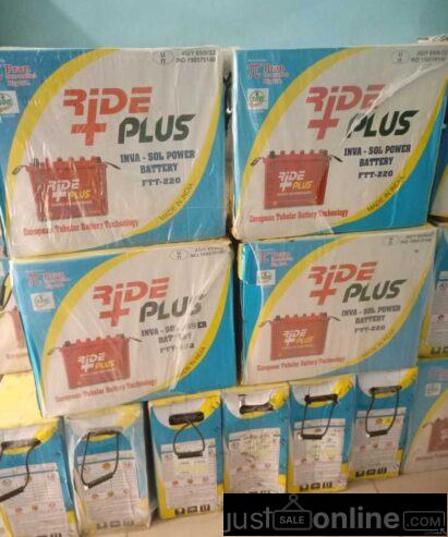 220A Ride plus Tubular Battery for sale at Ojo Alaba