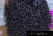 4×4 closure jerry curls human hair wig