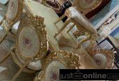 Royal wooden dinning table by 6 for sale at ojo alaba intern