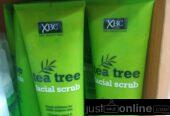 Tea tree facial scrub for sale at trade fair market