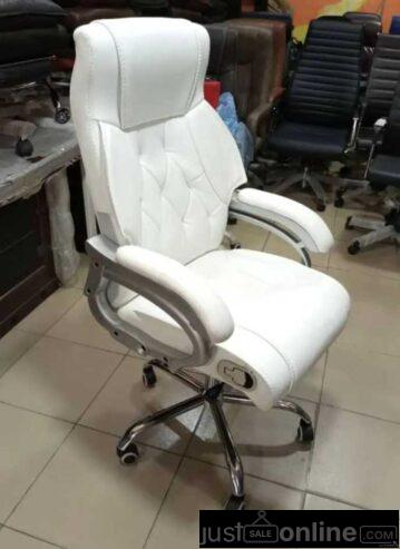 Office chair white color for sale at alaba