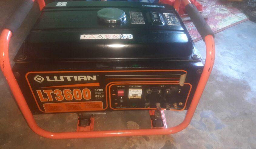 FEW MONTHS USED LUTIAN GENERATOR LT3600 FOR SALE