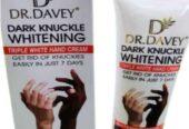 Dr Davey Dark Knuckle whitening cream and serum available an