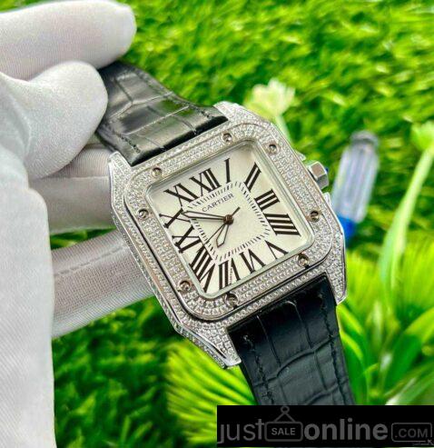 Cartier Leather Wrist Watch For Sale At TradeFair Market – Lagos