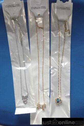 Jewelry set for sale at trade fair market