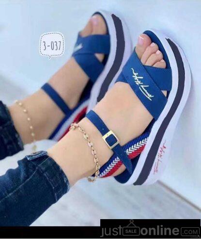 Ladies Hilfiger sandals for sale at trade fair market