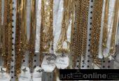 Neckchains for sale at trade fair market