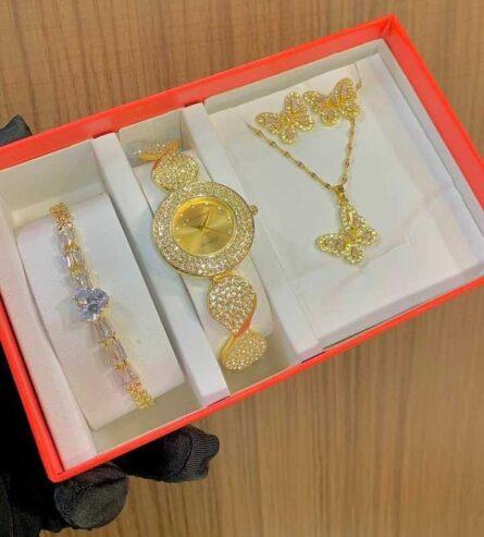 Wristwatches and jewelry set for sale at balogun market