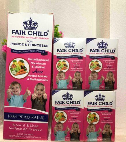 Fair child cream and soap for sale at trade fair