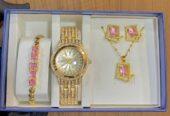 Wristwatches and jewelry set for sale at tradefair market