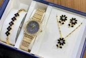 Wristwatches and jewelry set for sale at tradefair market