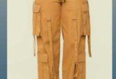 Cargo pants elastic waist for sale at balogun market