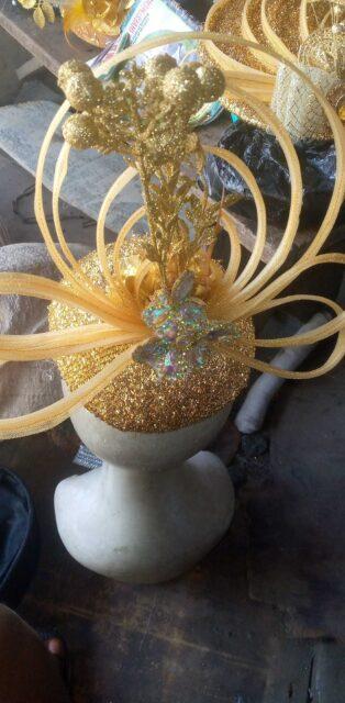 Fascinator for sale at iyana iba market